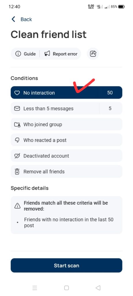 delete inactive facebook friend