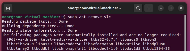 apt remove command