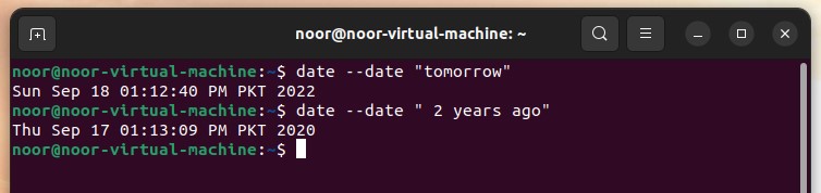 date tomorrow cmd