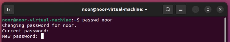 passwd command in ubuntu