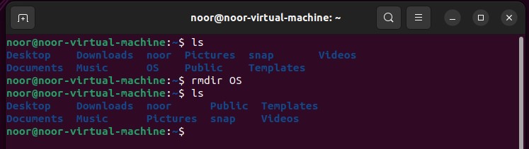 remove dir command