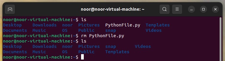 rm ubuntu command