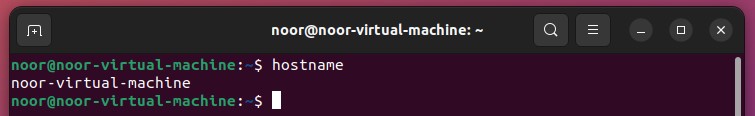 ubuntu hostname command