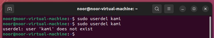 userdel command