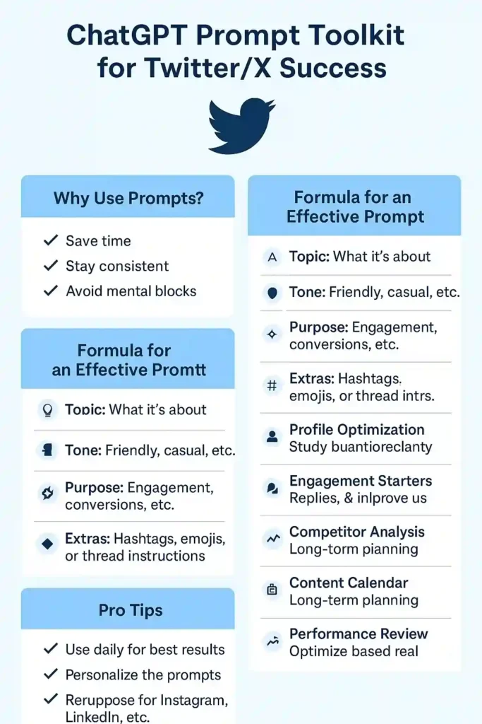 ChatGPT prompts for Twitter/X