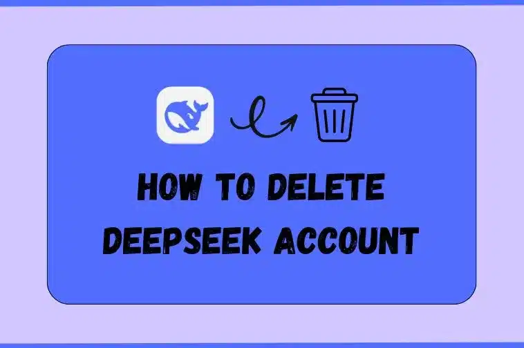 how to delete deepSeek account