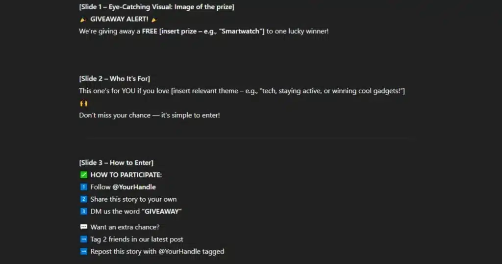 ChatGPT Instagram prompts